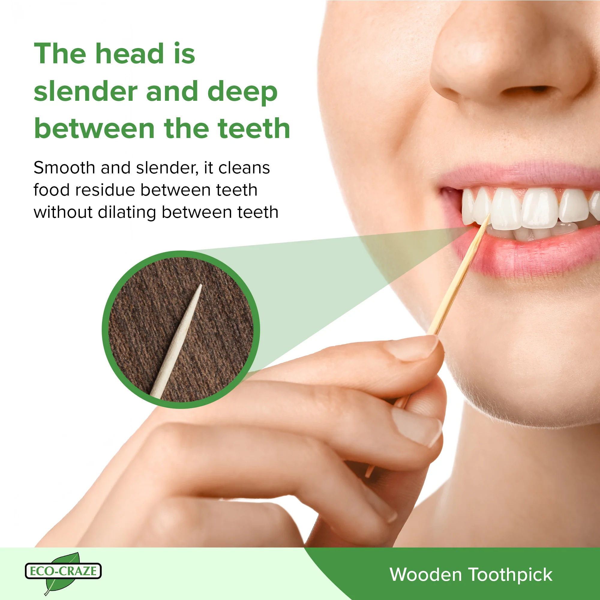 Eco-Craze - Toothpicks - Round - Regular - 2-65M - Image 3