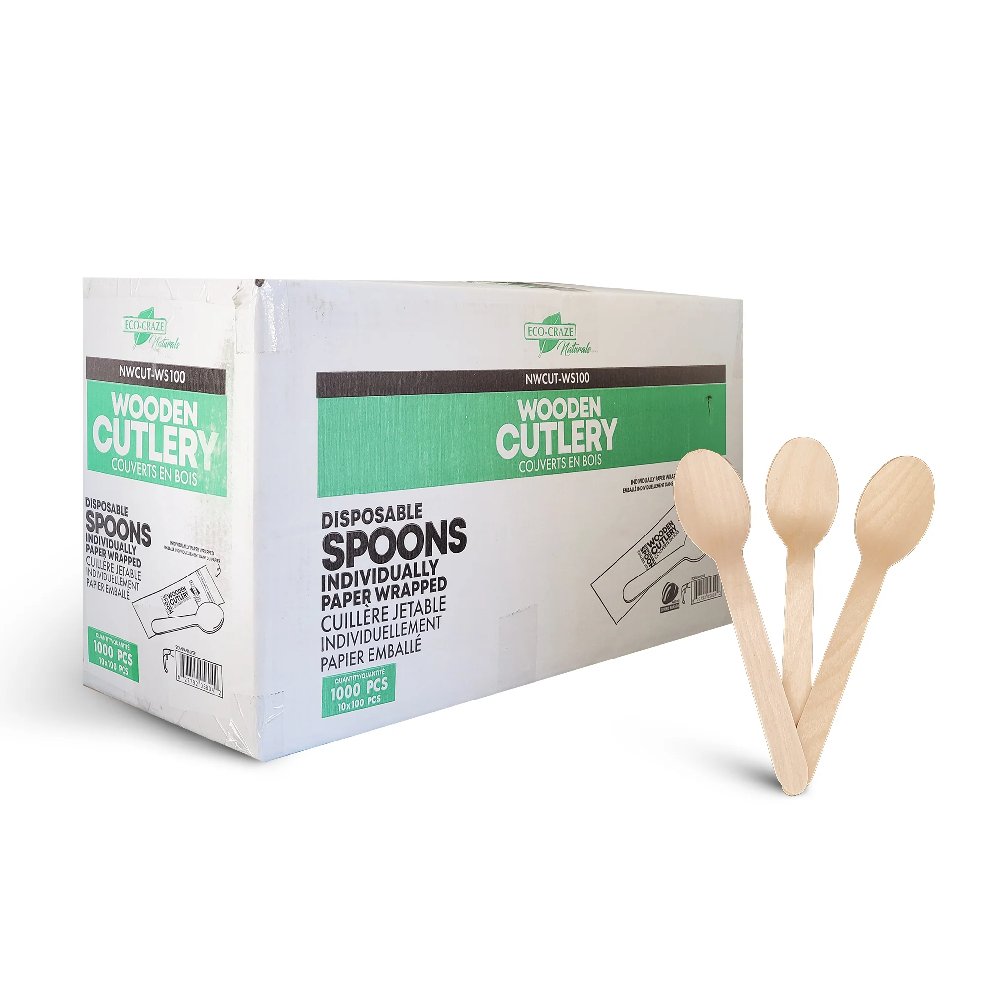 Eco-Craze - Wooden Spoon- Individually Paper Wrapped - Image 7