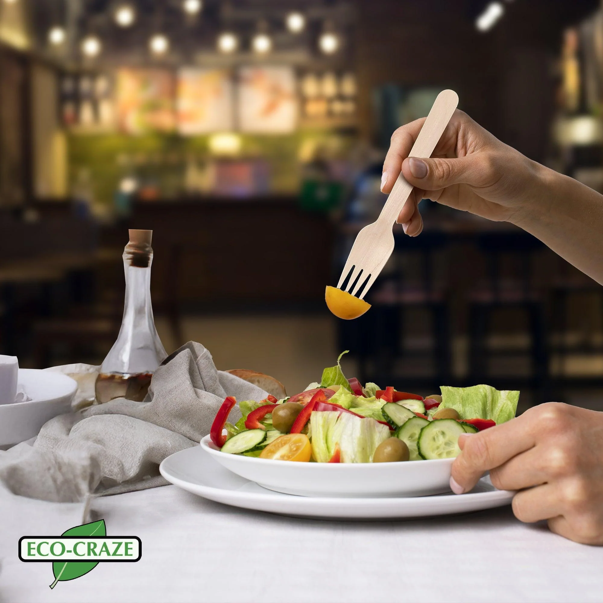 Eco-Craze - Wooden Fork - Individually Paper Wrapped - Image 10