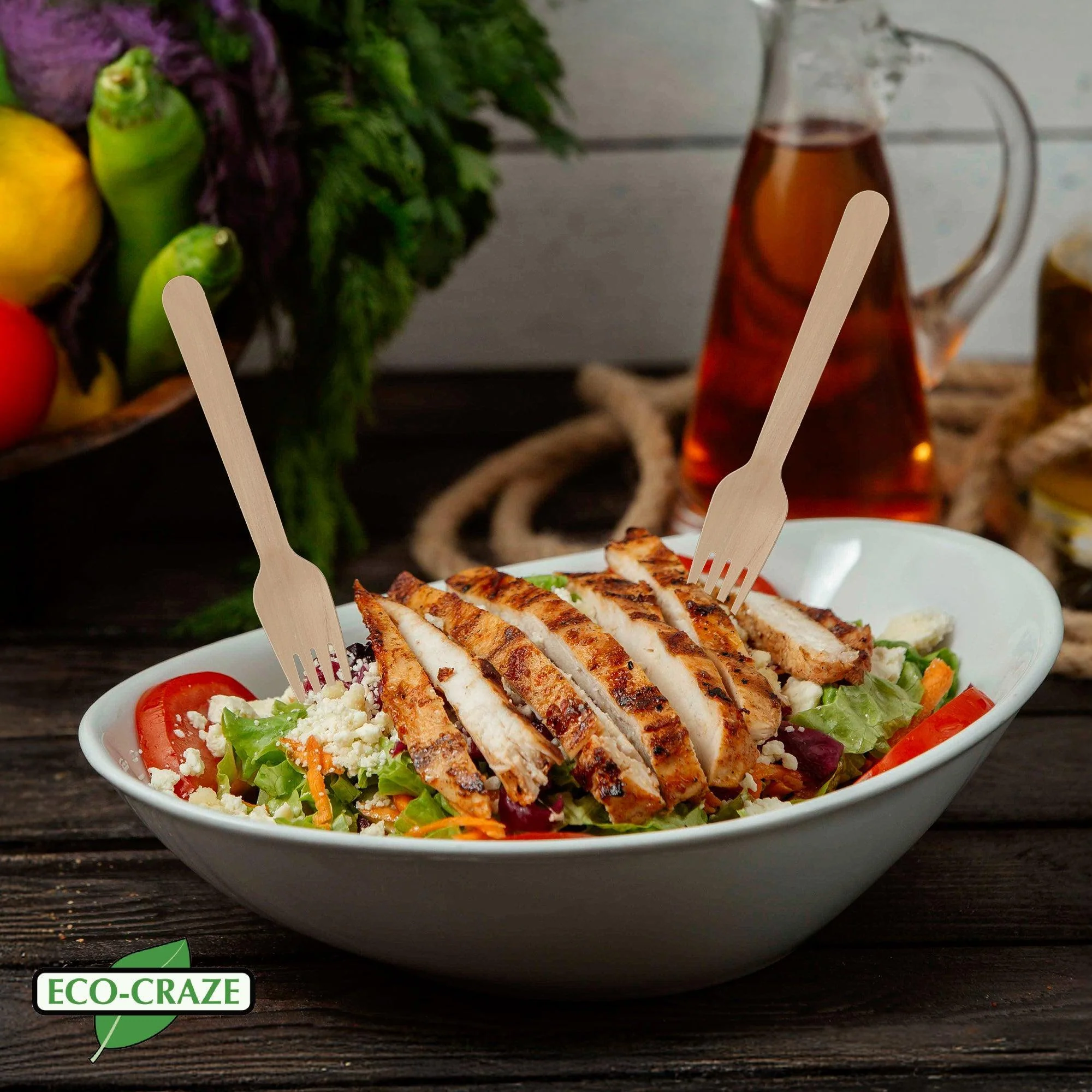 Eco-Craze - Wooden Fork - Individually Paper Wrapped - Image 9