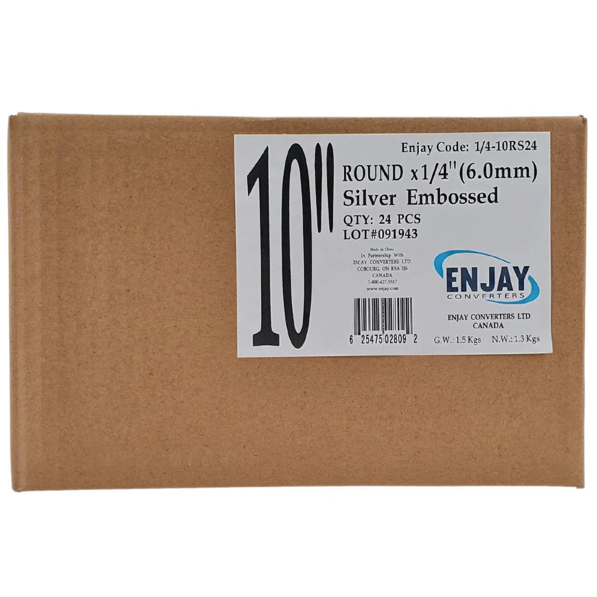Enjay - Cake Board - Round - Silver - 10x1/4 - Image 4