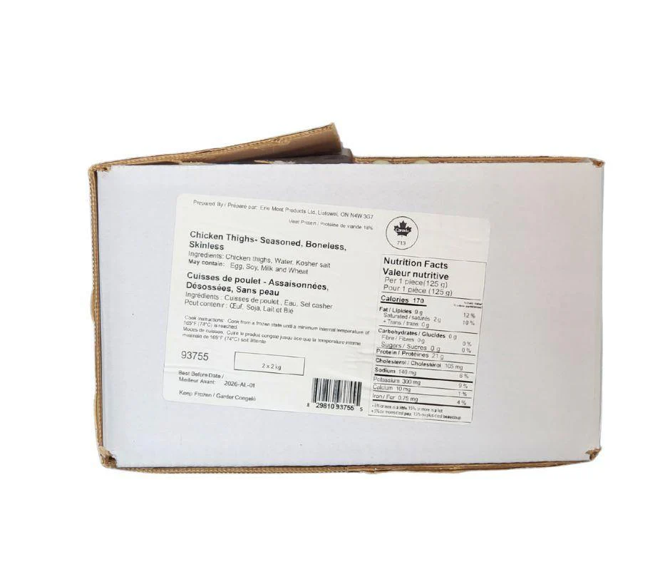 Erie - IQF Chicken Thighs - Boneless & Skinless - Frozen - Image 4