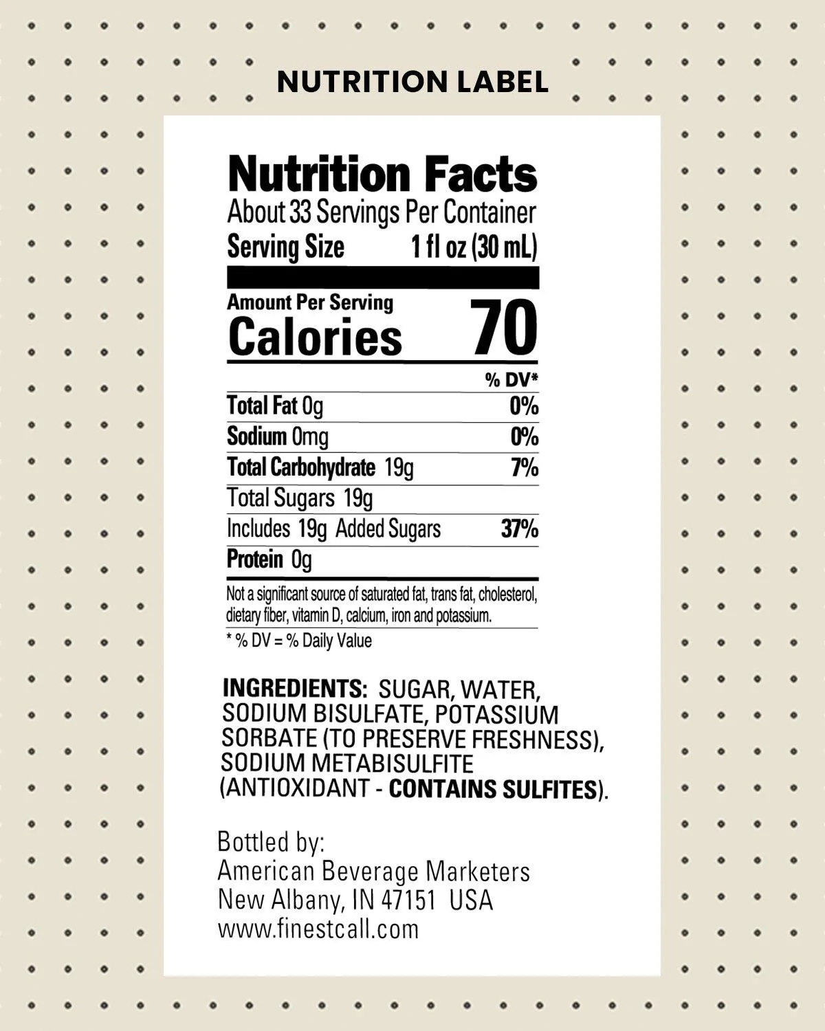 Finest Call - Sugar Syrup - Image 2