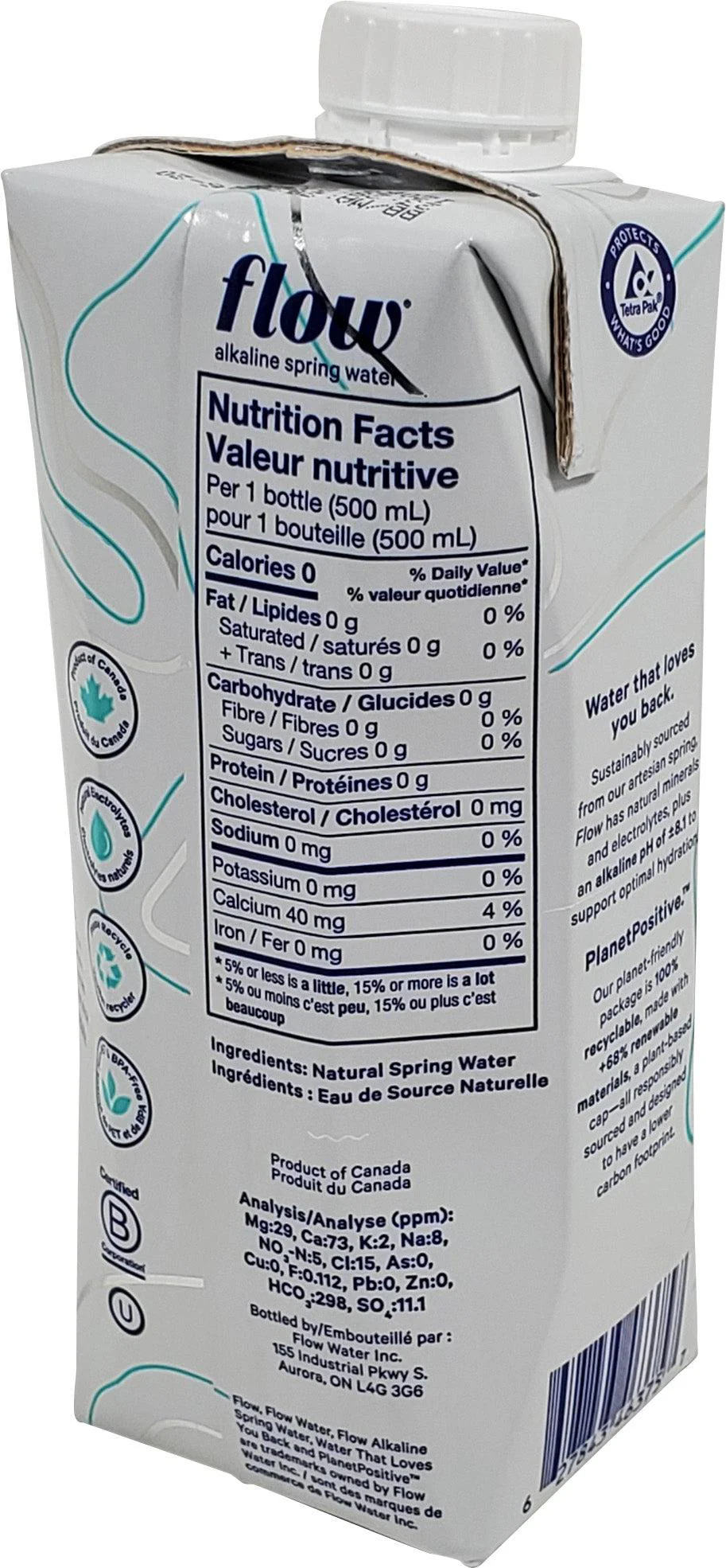 Flow - Alkaline Spring Water - Tetra - Image 2