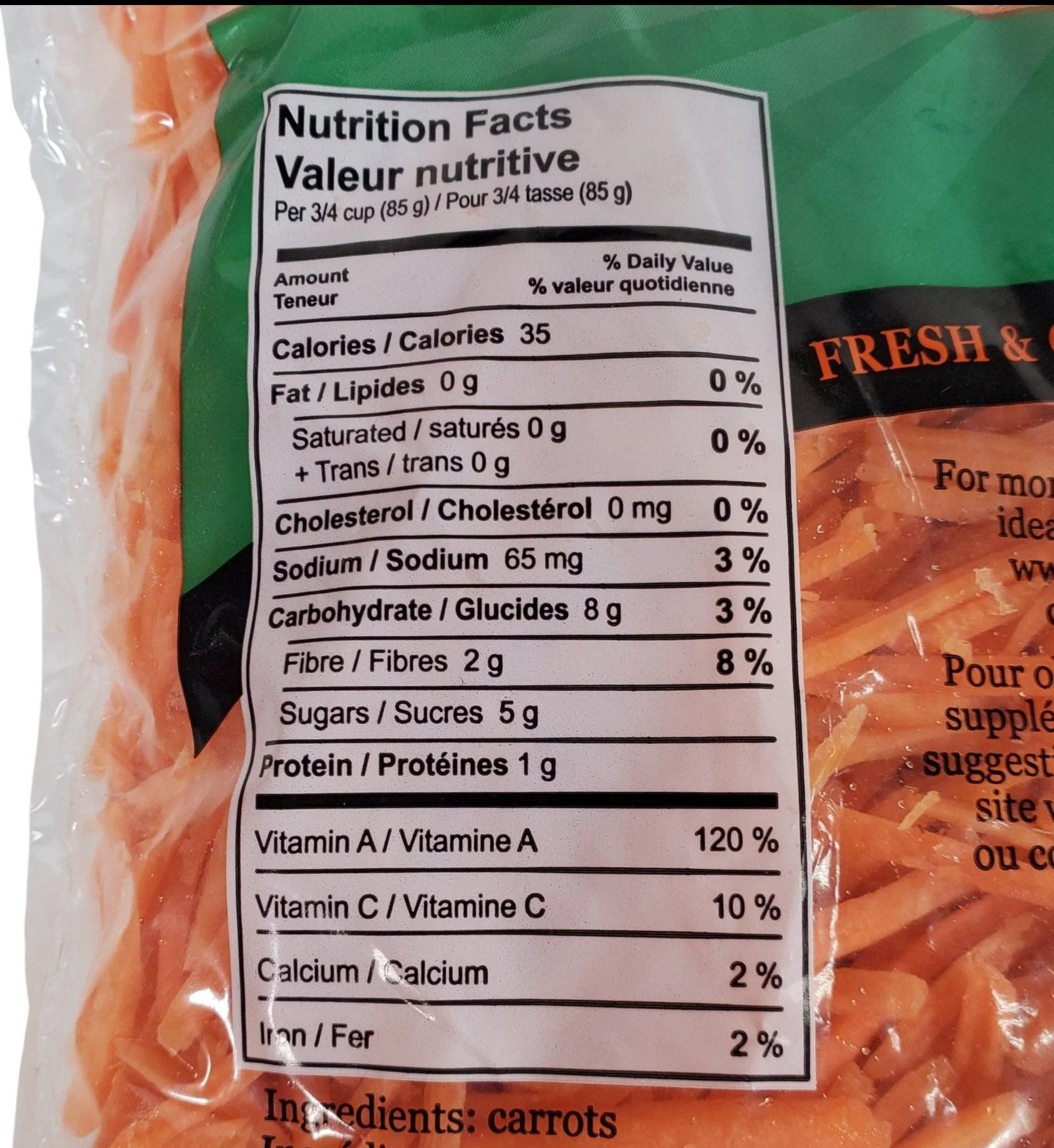 Fresh - Carrot - Shredded - Image 3