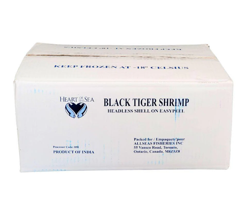 CLR - Marco Polo - " MONSTER " EZ Peel Black Tiger Shrimp - 6-8 ct - Image 2