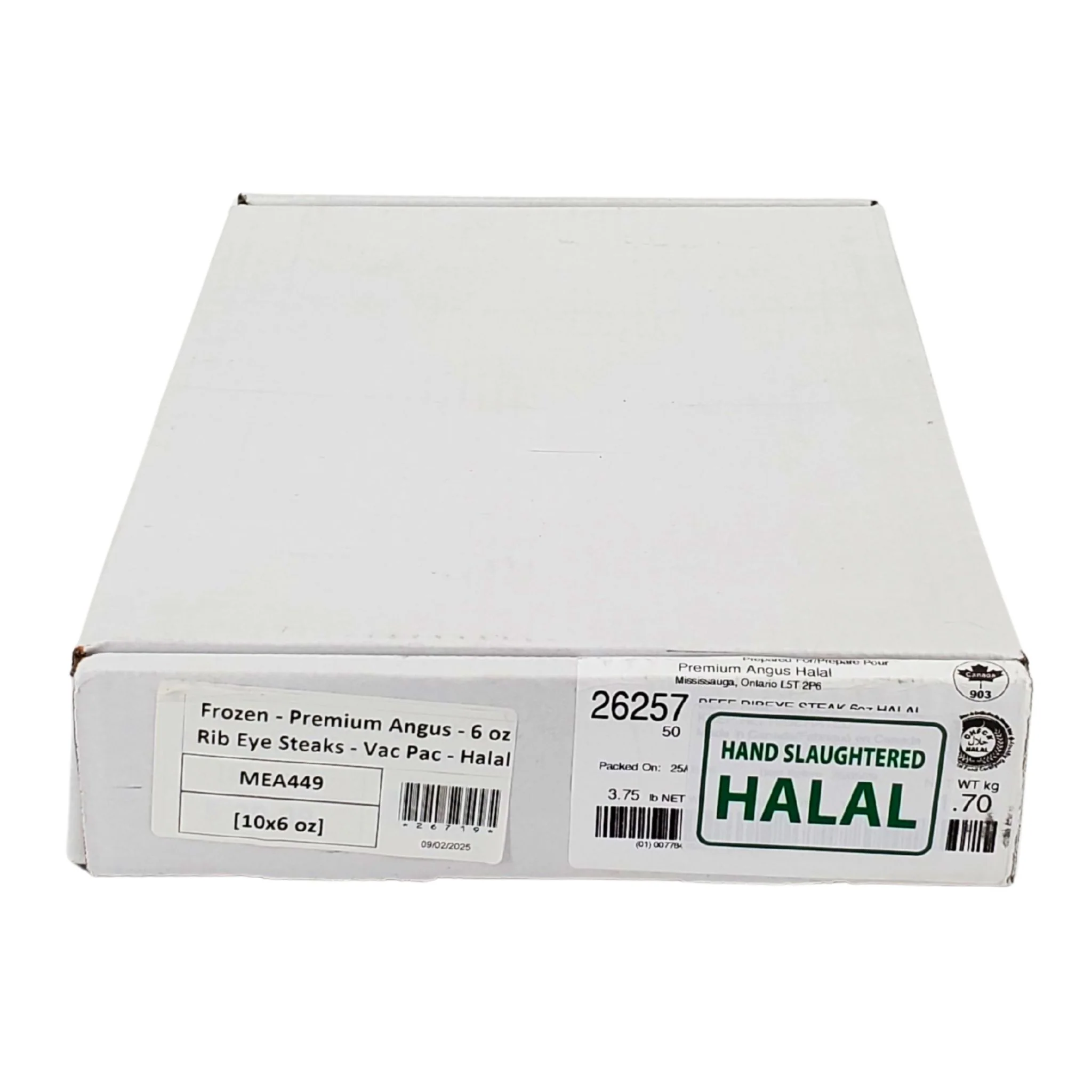 Frozen - Premium Angus - 6 oz Rib Eye Steaks - Vac Pac - Halal - Image 3