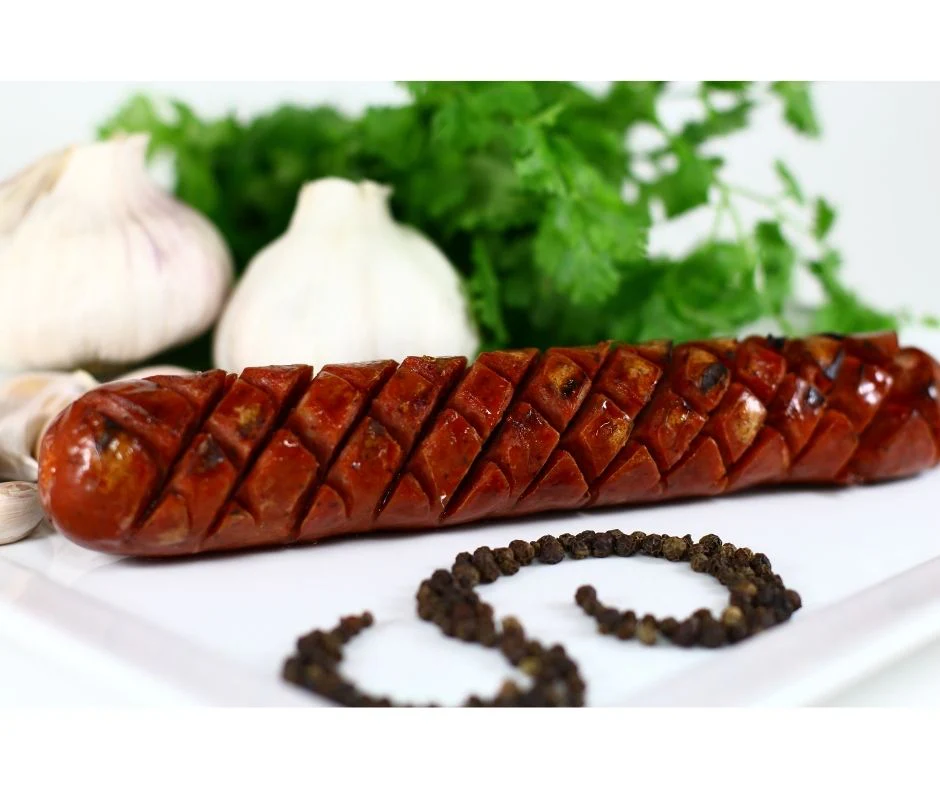 Frozen - Soloway's - Cooked - 8" Sausages - Debrezini - Mild - Image 2