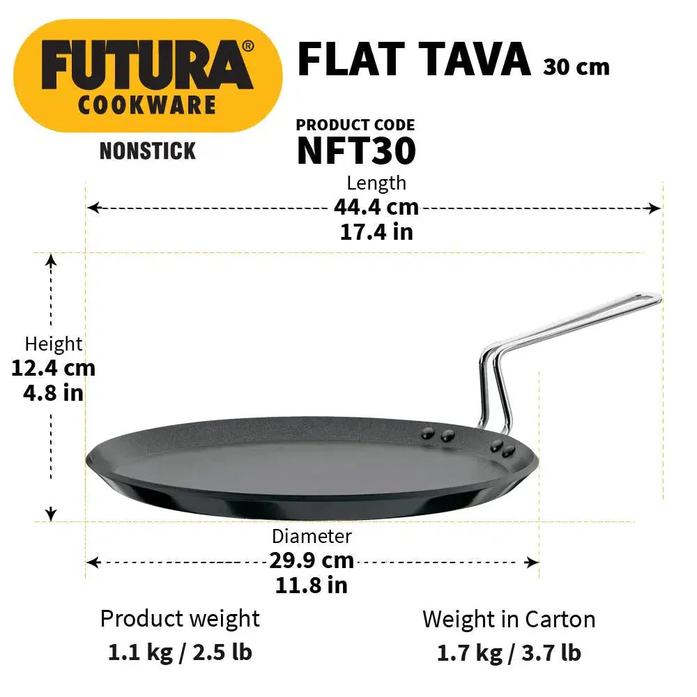 Futura - Flat Tava - Non-Stick - 30 cm - Image 3