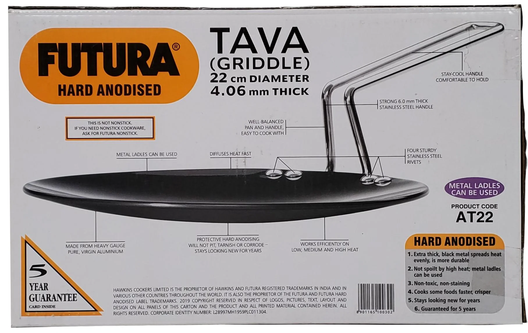 Futura - Tava - Concave - 22cm - AT22 - Image 3