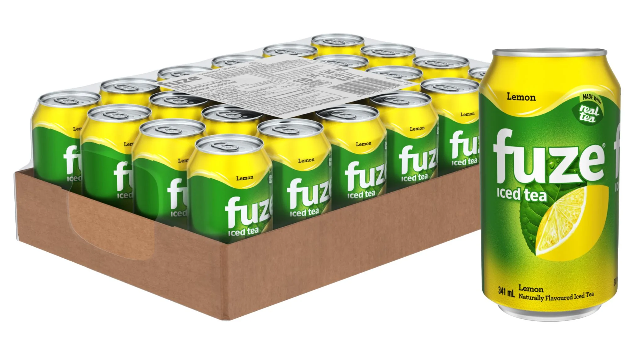 Fuze - Iced Tea - Lemon - Cans - Image 2