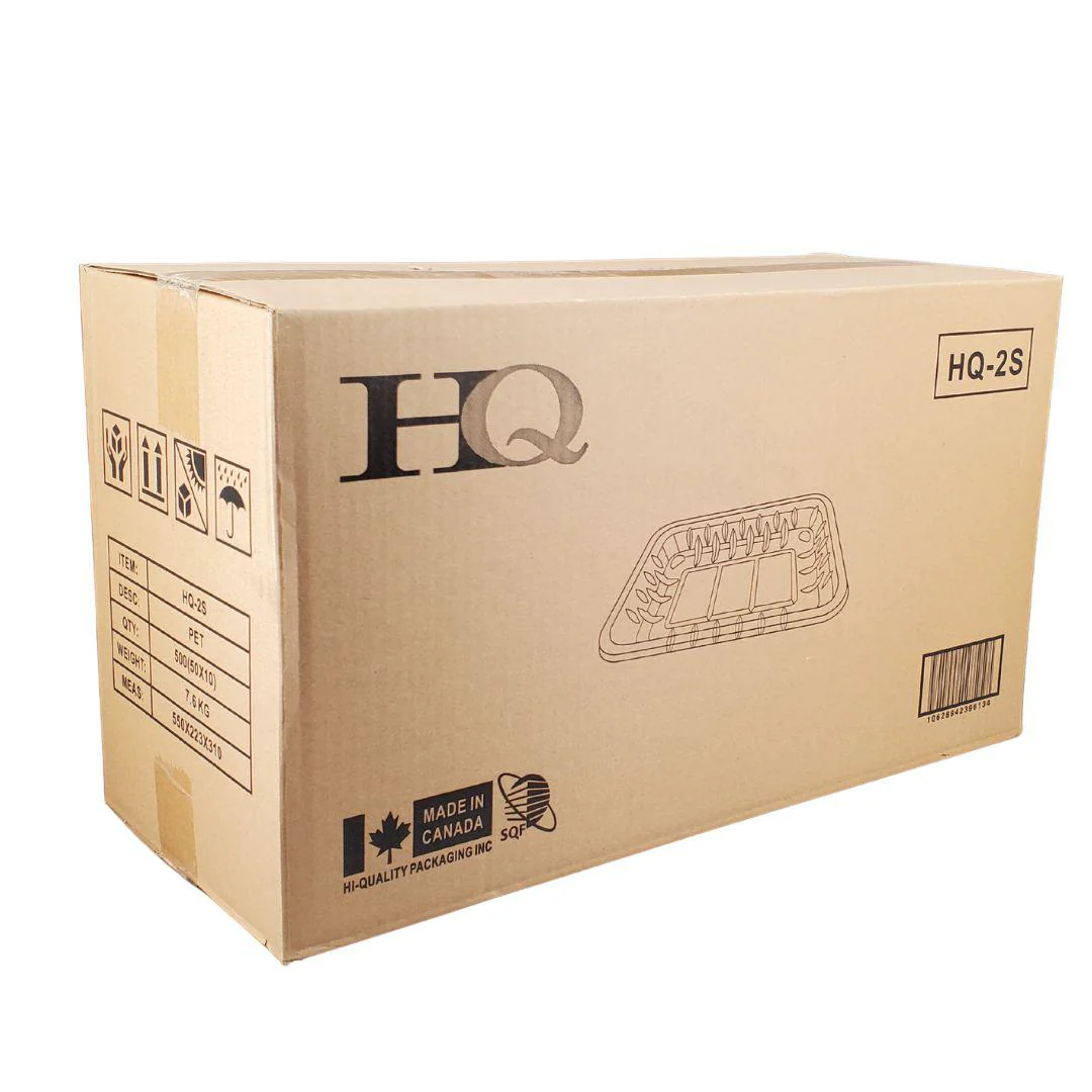 HQ2S - Clear Plastic Meat Trays - #2S - Image 3
