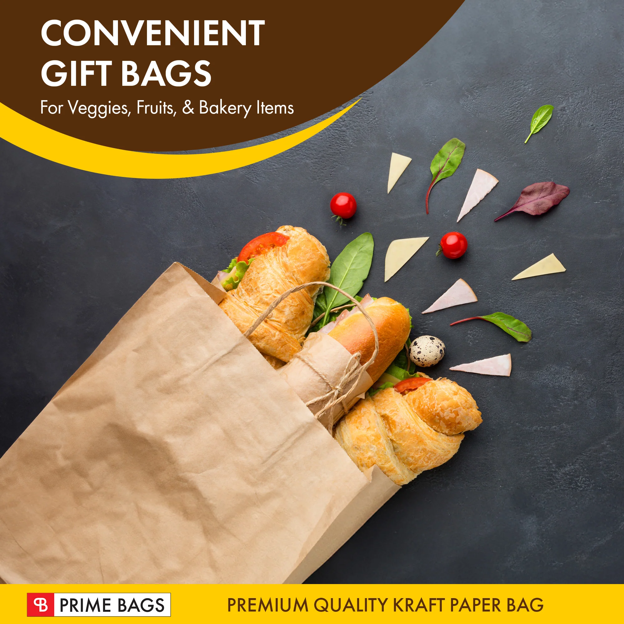 Prime Bags - Enzo - Self Adhesive Paper Bags with Twisted Handles - 13x7x17 - Image 9