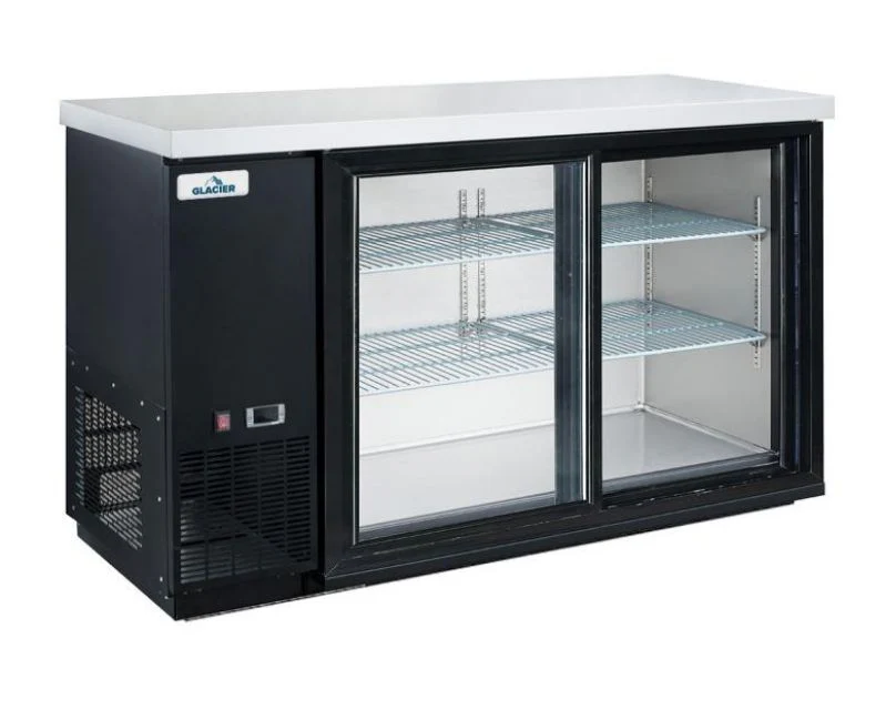 Glacier - Back Bar Cooler  Glass Sliding 2 Door 49*24*35 -GBB-49GSD - Image 2