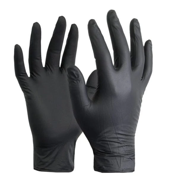 Rhino - NX9 - Black Nitrile Gloves - PF - Medium - 900M - Image 5