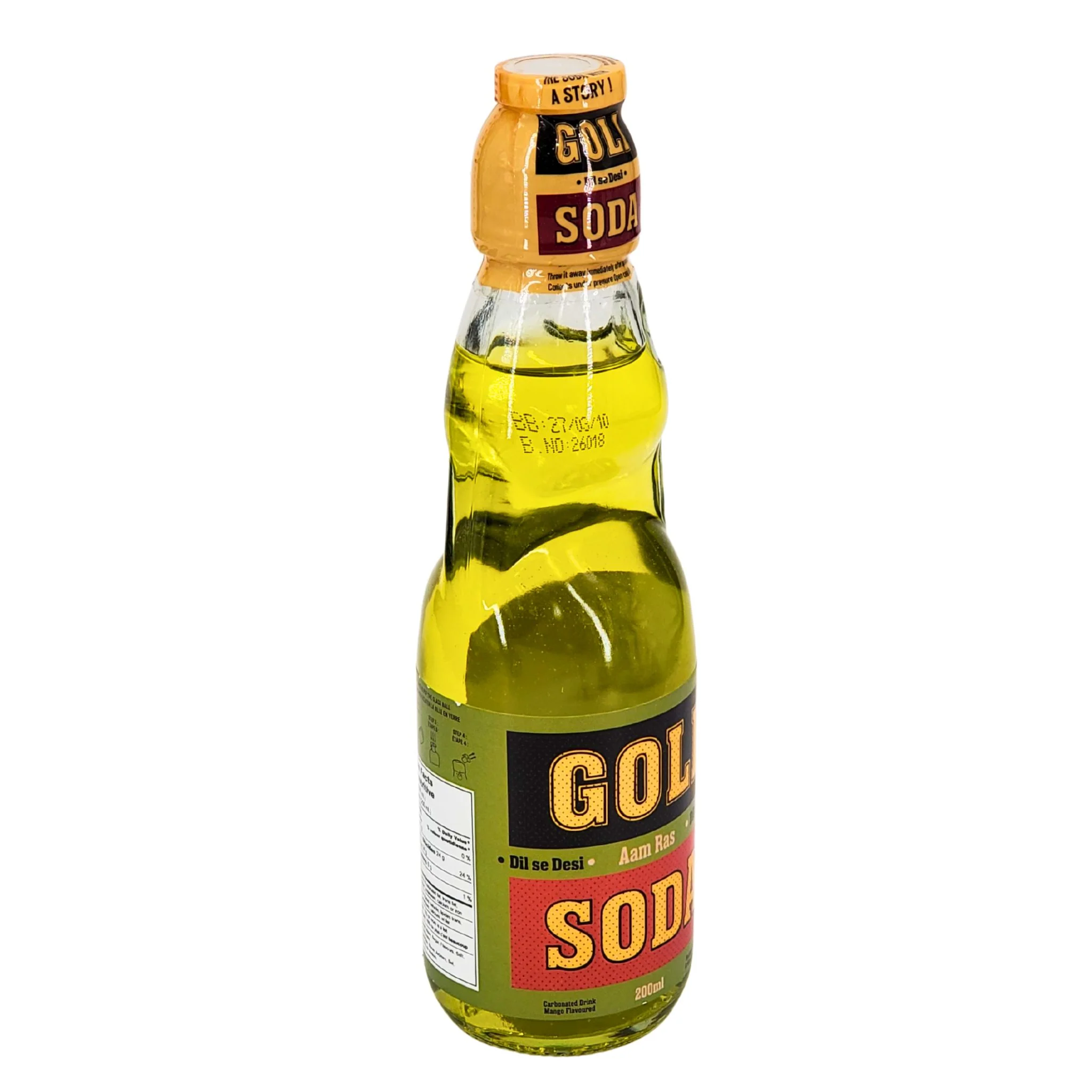 Goli Soda - Aam Ras - Carbonated - Glass Bottle - Image 4