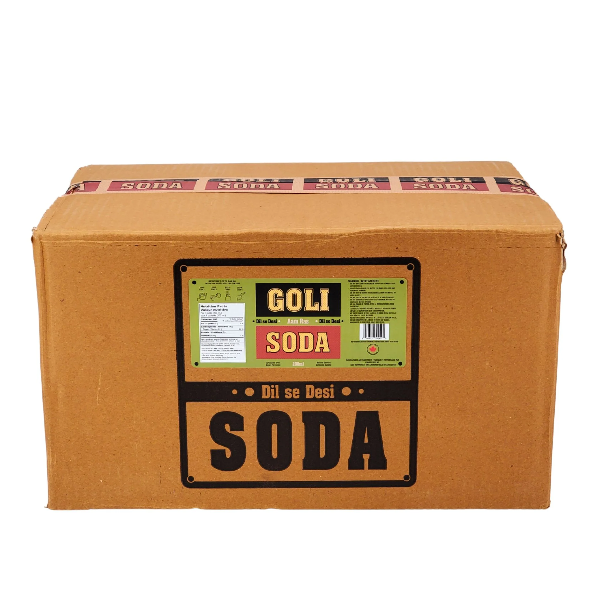 Goli Soda - Aam Ras - Carbonated - Glass Bottle - Image 5