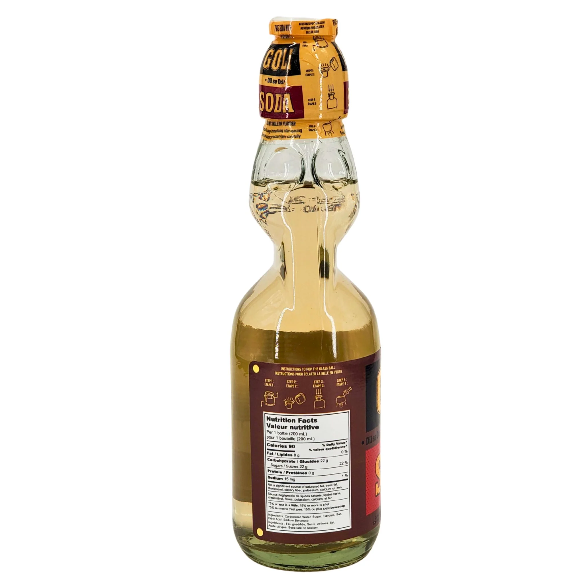 Goli Soda - Lime Ginger - Carbonated - Glass Bottle - Image 4