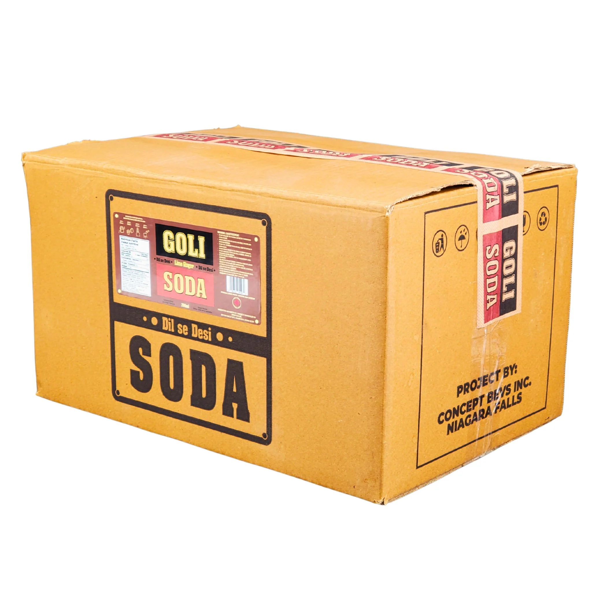 Goli Soda - Lime Ginger - Carbonated - Glass Bottle - Image 7
