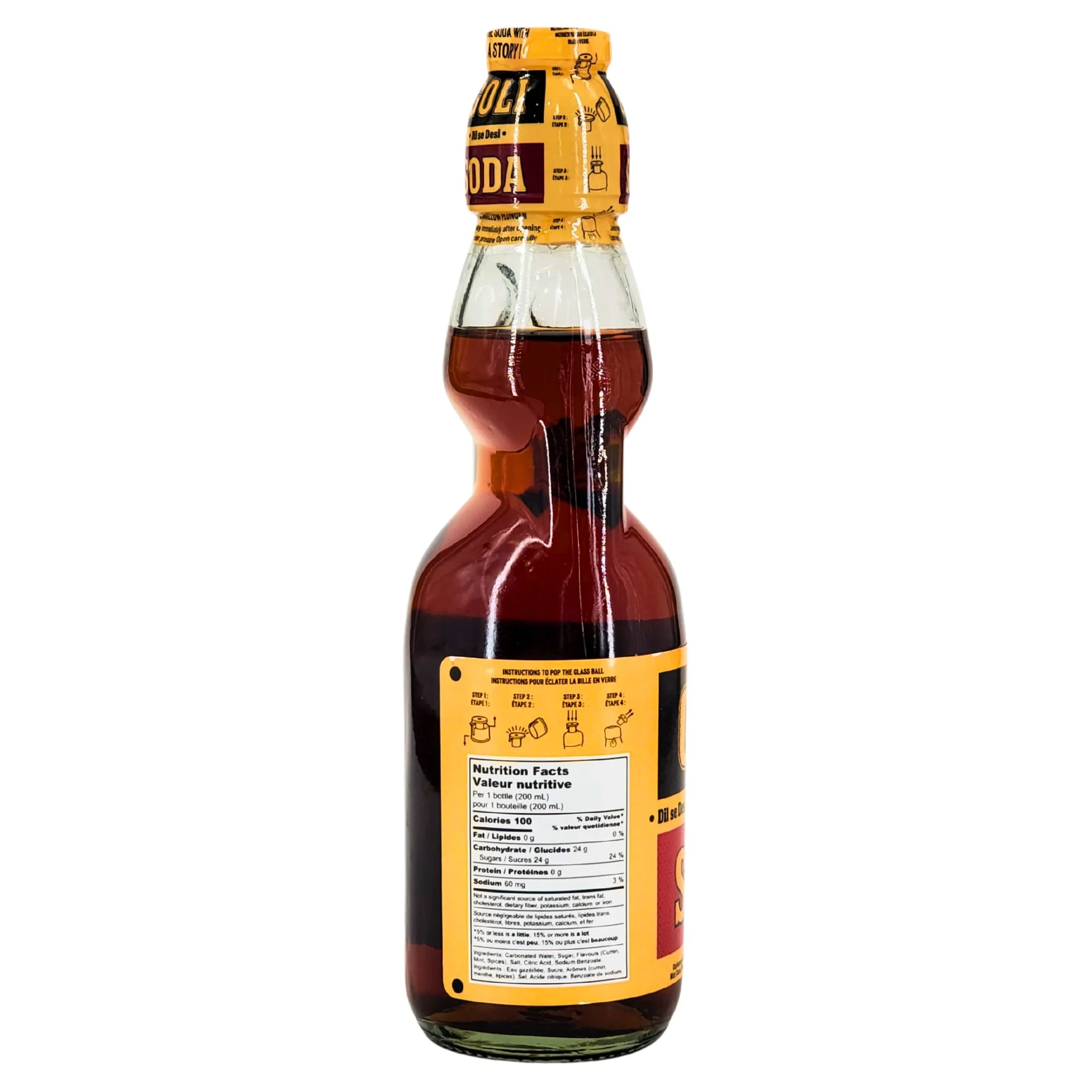 Goli Soda - Mint Jeera - Carbonated - Glass Bottle - Image 3