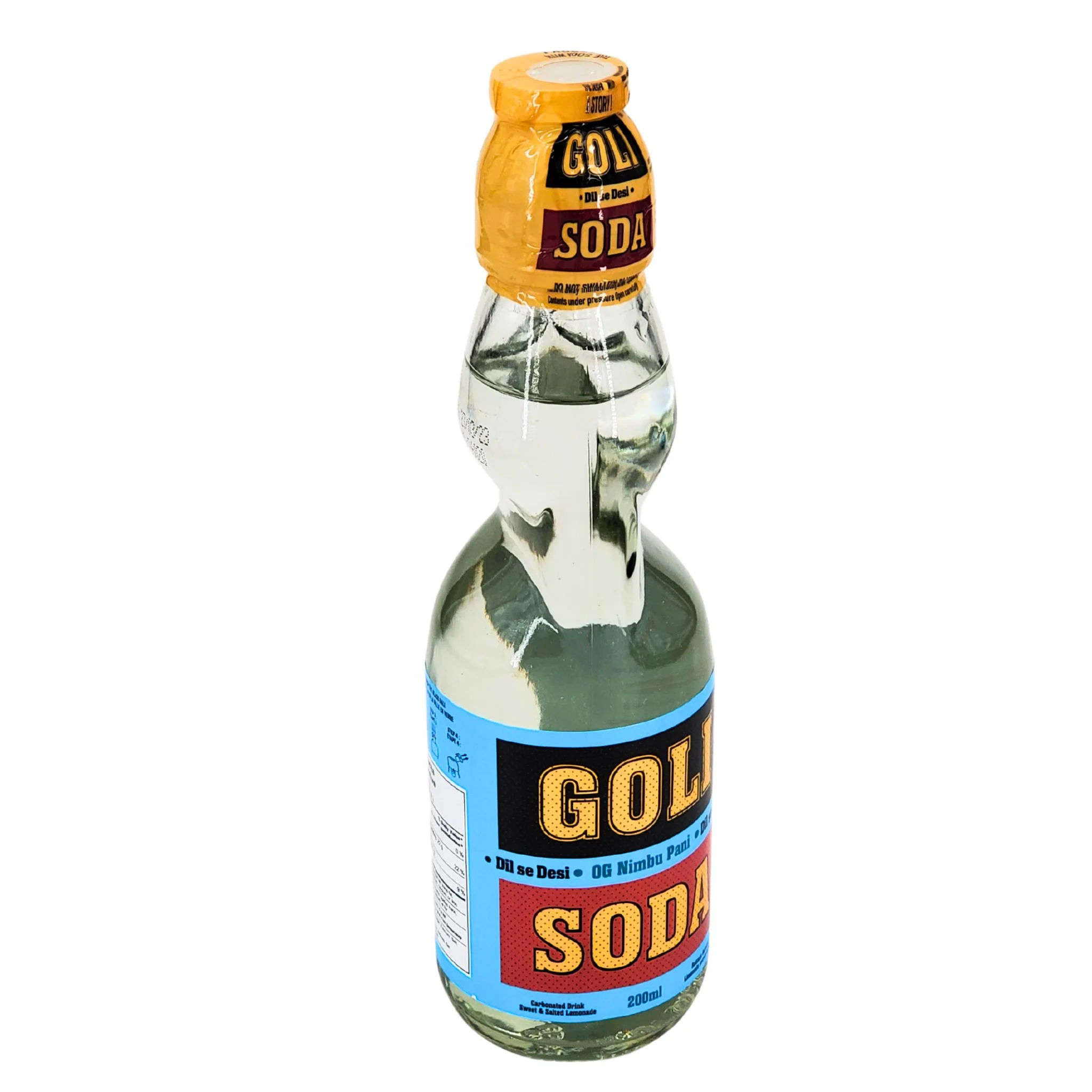 Goli Soda - Nimbu Pani - Carbonated - Glass Bottle - Image 3