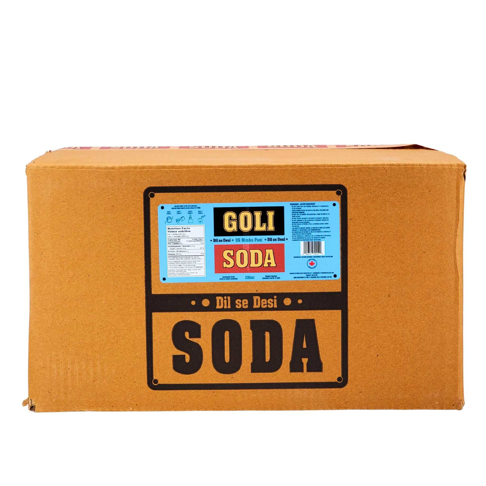 Goli Soda - Nimbu Pani - Carbonated - Glass Bottle - Image 5