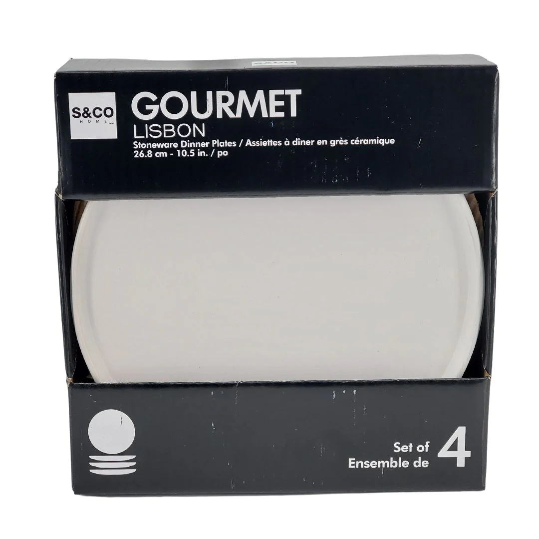 CLR - Gourmet - Lisbon Beige Stoneware Plate 10.5" - HK04992 - DISCONTINUED - Image 2