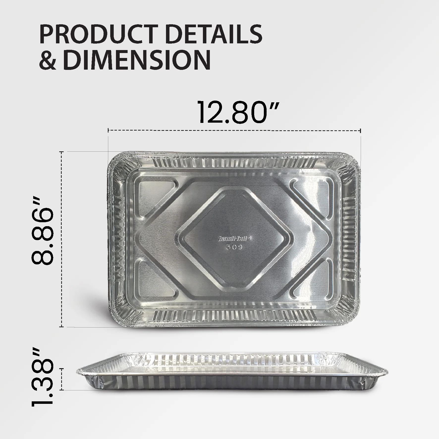 CLR - HFA - 1/4 Size Sheet Cake Pan - 309-40-100 - Image 3