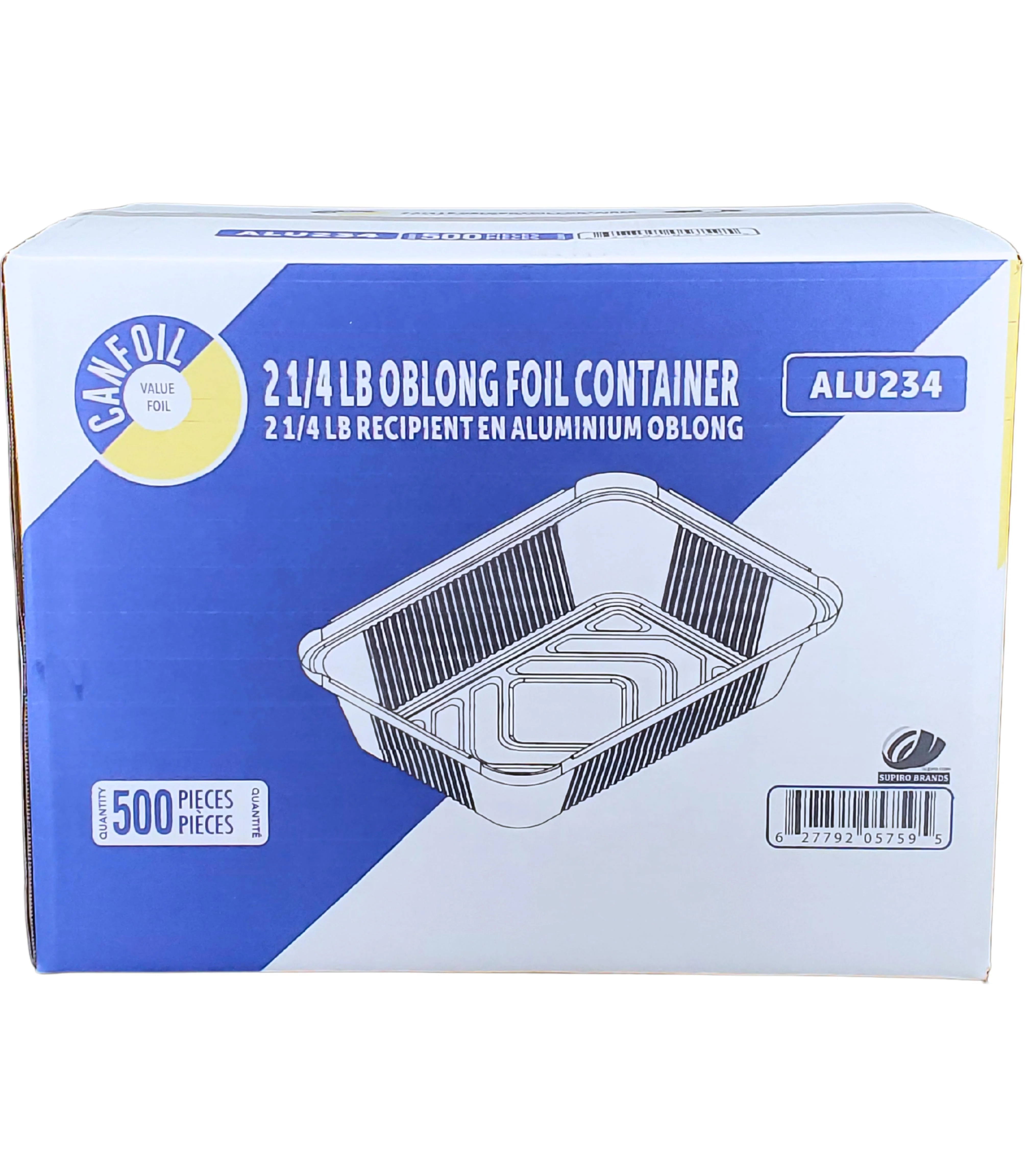 CAN Foil - 2 1/4 lb Oblong - Aluminium Foil Container - Image 6
