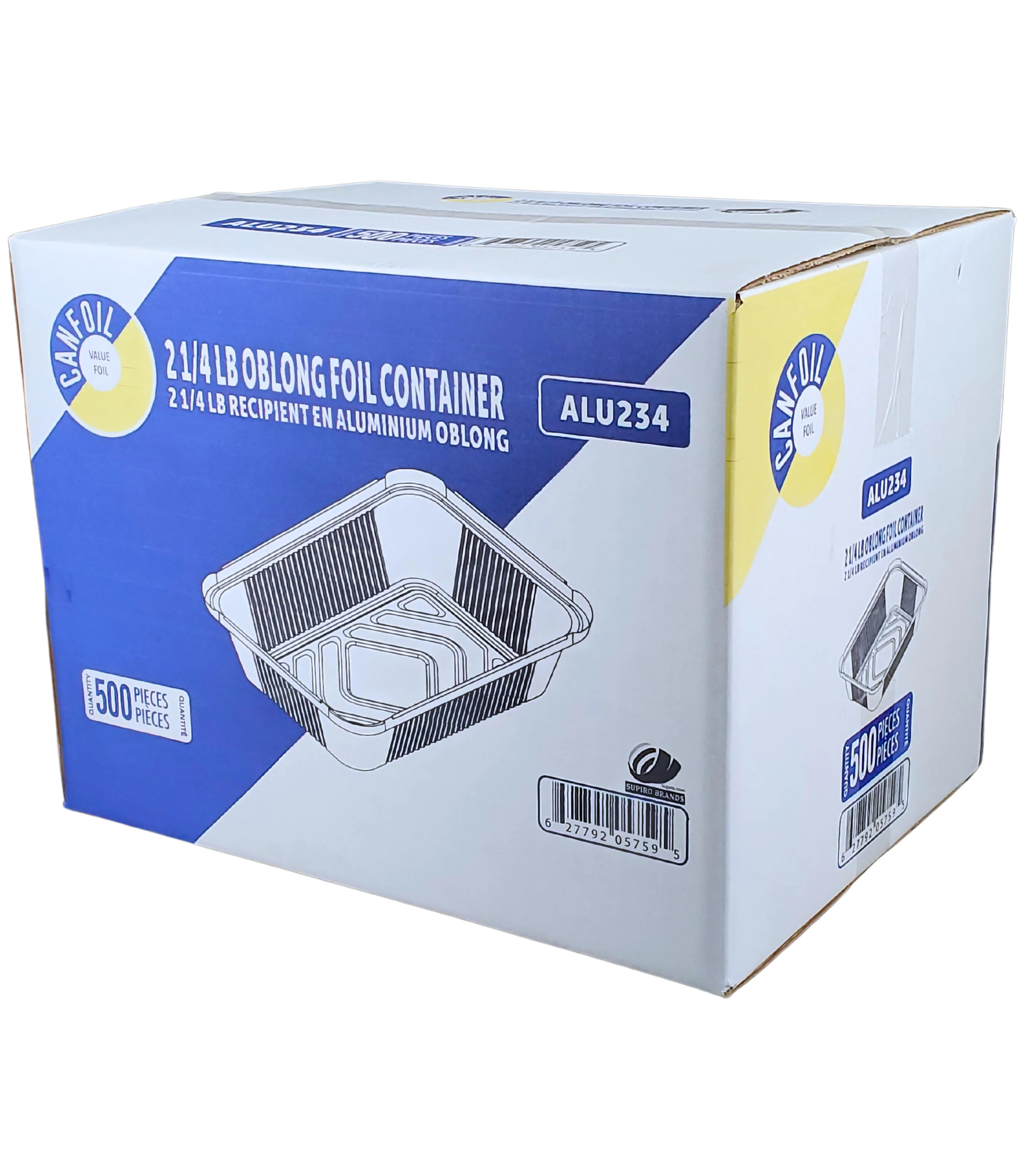CAN Foil - 2 1/4 lb Oblong - Aluminium Foil Container - Image 8