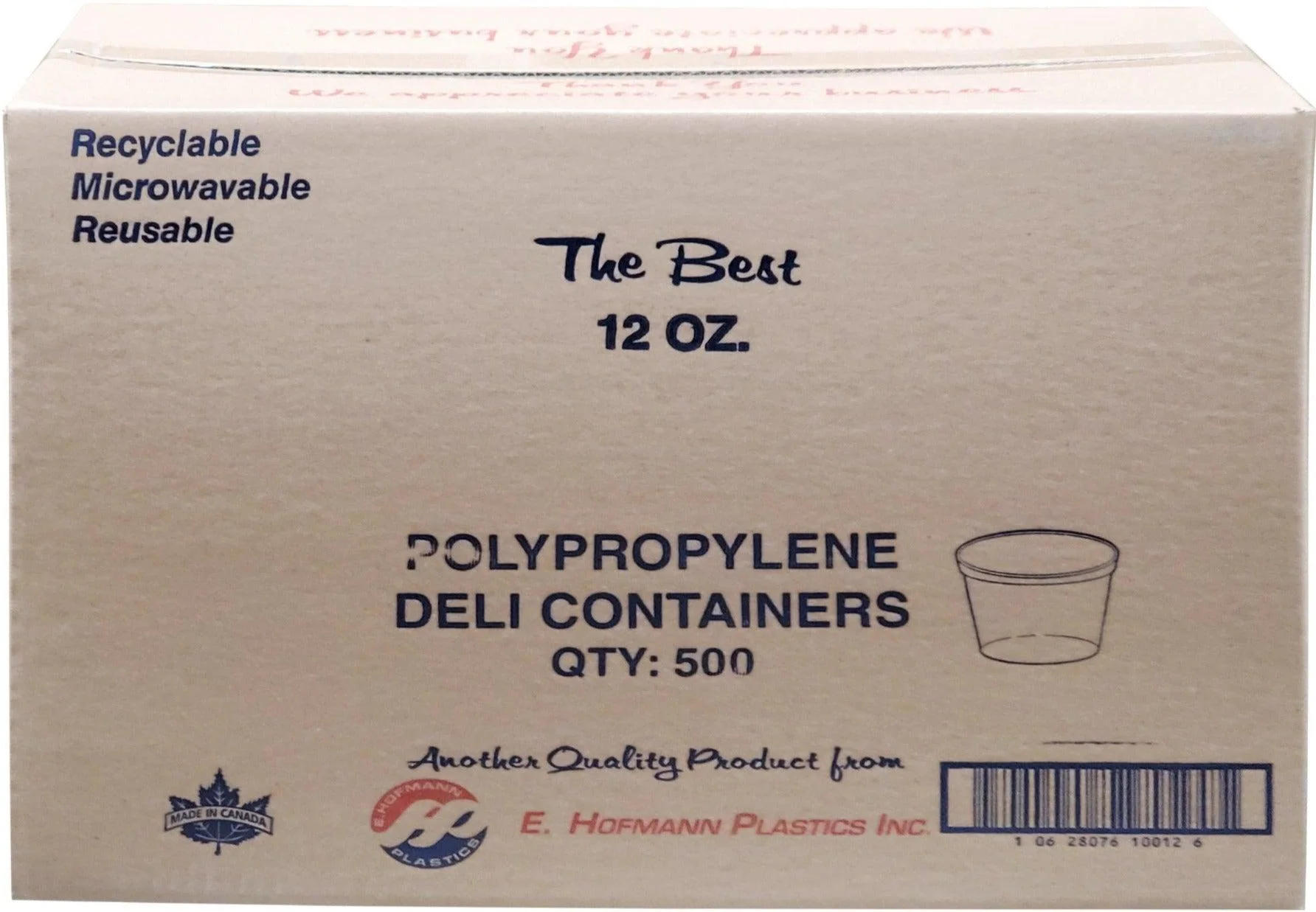 Hoffmann - Deli Container - Clear - 12oz - HT12-A - Image 2