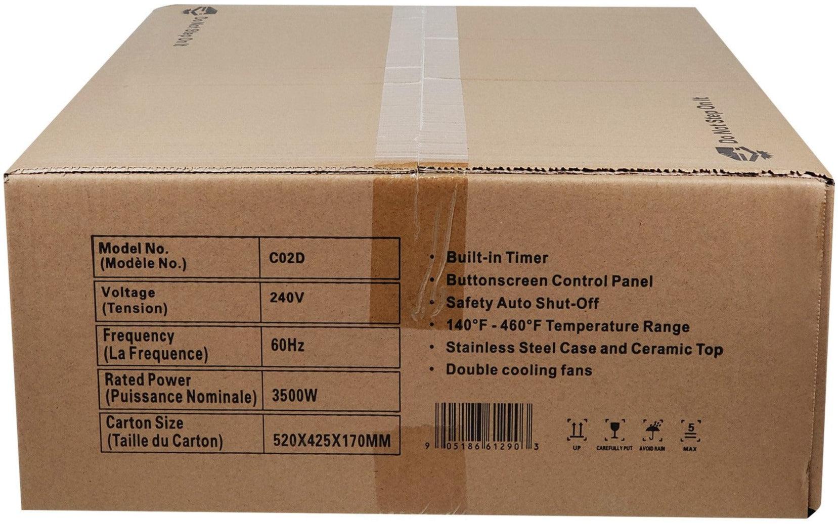 Induction Cooker Commercial - 3500W - 240V - C02D - Image 6