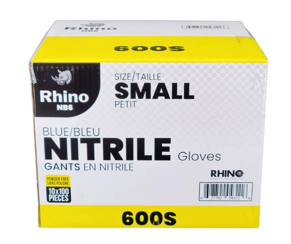 Rhino - NB6 - Blue Nitrile Gloves - Small - 600S - Image 7