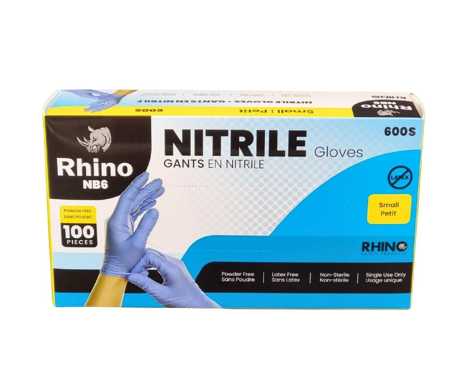 Rhino - NB6 - Blue Nitrile Gloves - Small - 600S - Image 8