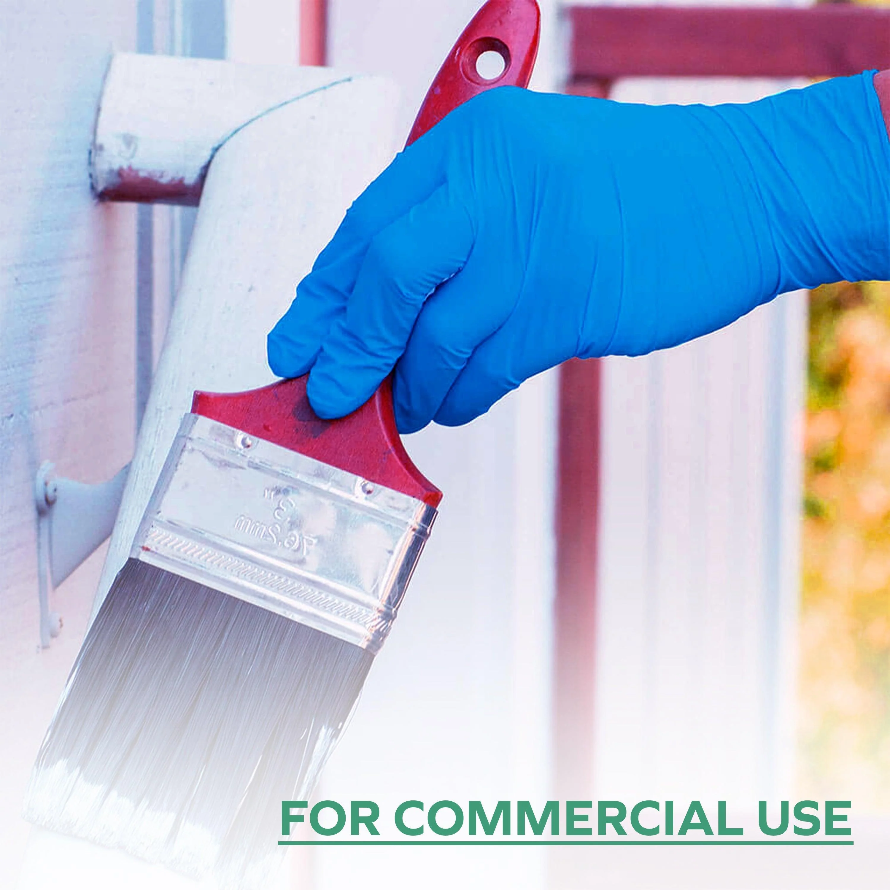 Rhino - NB6 - Blue Nitrile Gloves - Medium - 600M - Image 4