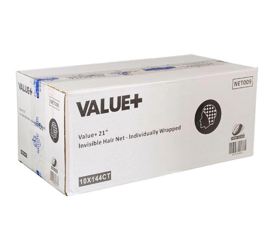 Value+ - 21" Invisible Hair Net - Individually Wrapped - IVHN - Image 6