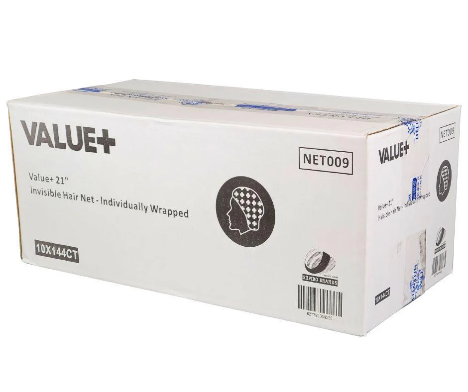 Value+ - 21" Invisible Hair Net - Individually Wrapped - IVHN - Image 8