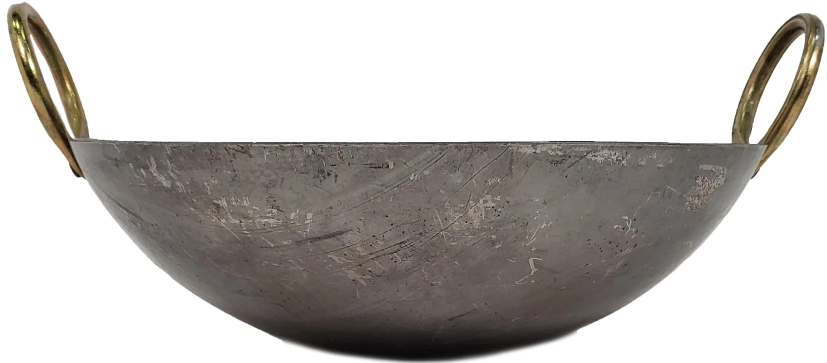 XC - Iron Wok (Kadai) - Flat Bottom #14 (34cm) - Image 3