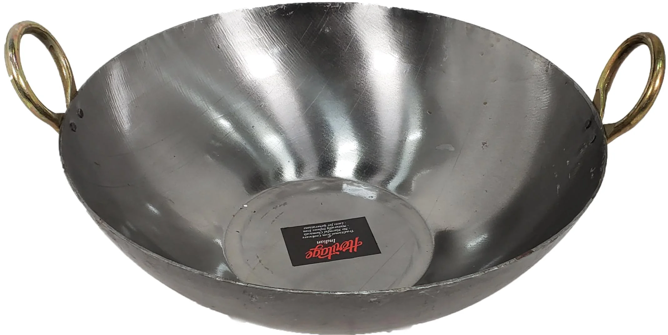 XC - Iron Wok (Kadai) - Flat #16 (42cm) - Image 2