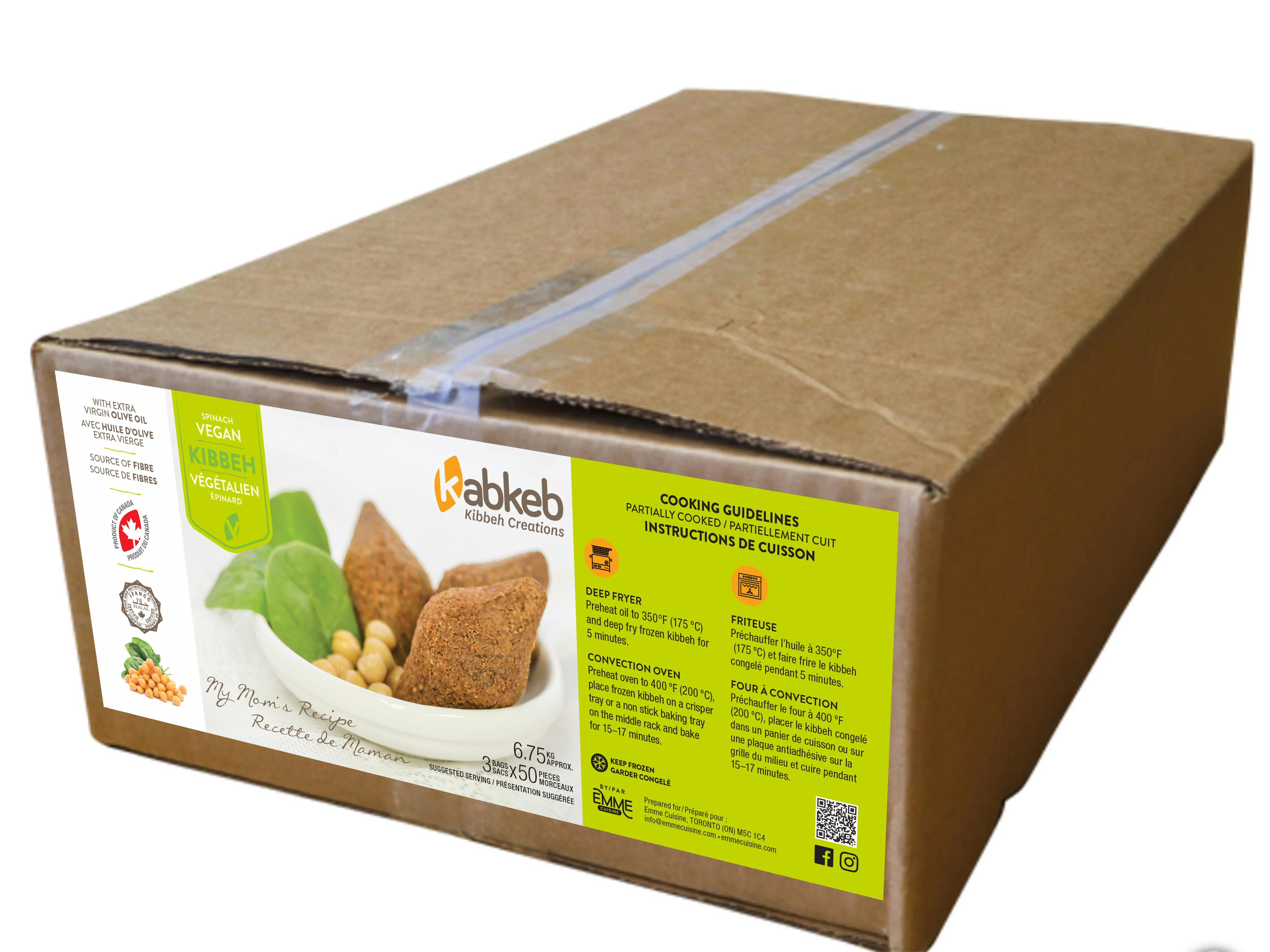 Kabkeb - Kibbeh - Spinach Vegan - Image 3