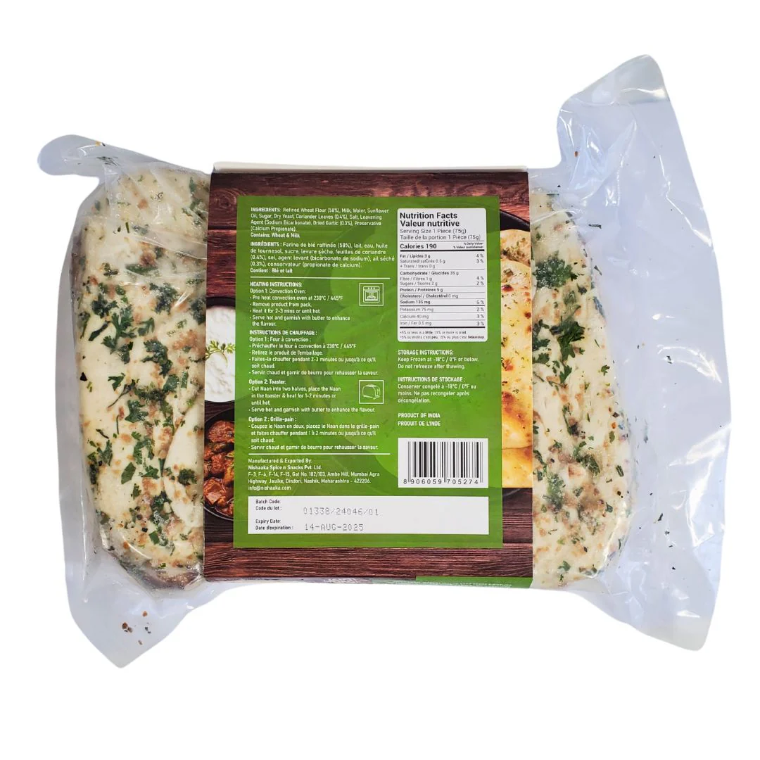 CLR - Karrara - Garlic Coriander Naan - 75g - Image 2