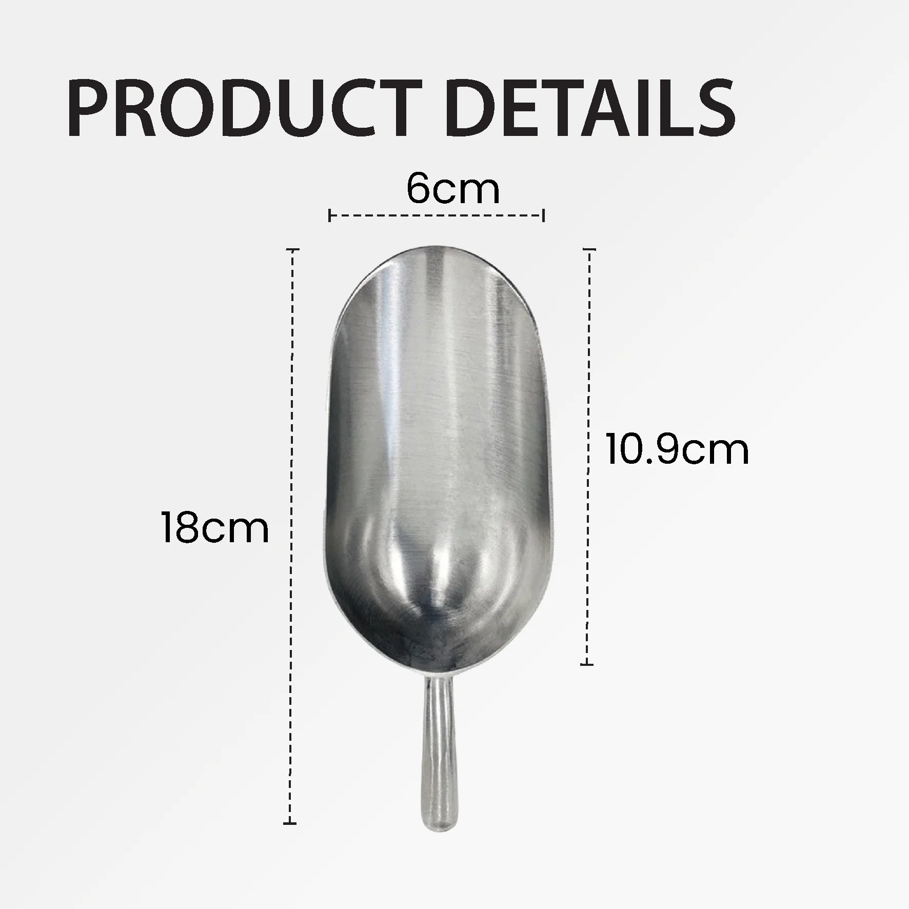 Scoop - Aluminum - 5oz - NSF - Image 3