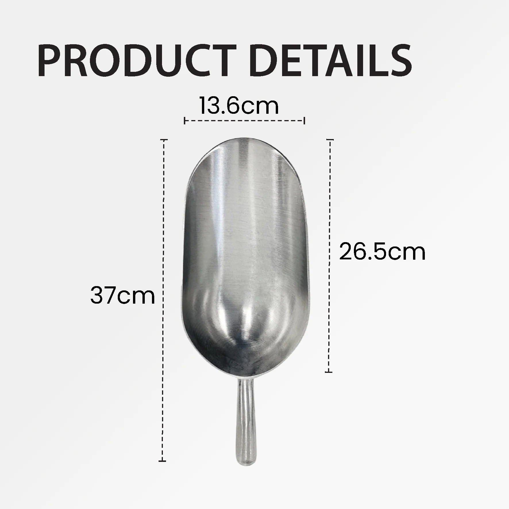 Scoop - Aluminum - 58oz - NSF - Image 3