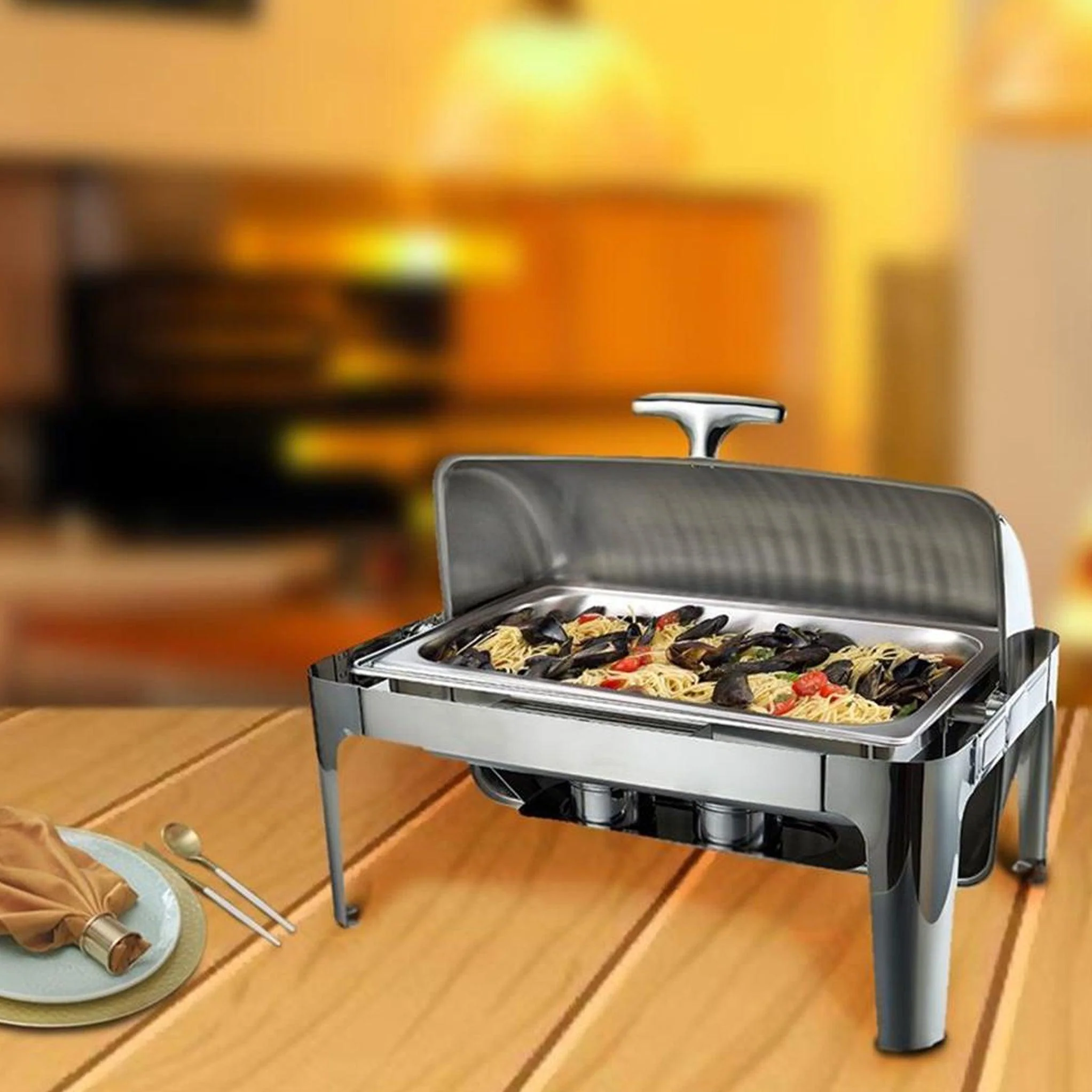 Kesgi - Chafing Dish 9L - Hinged Lid - LS-RF723 - Image 3