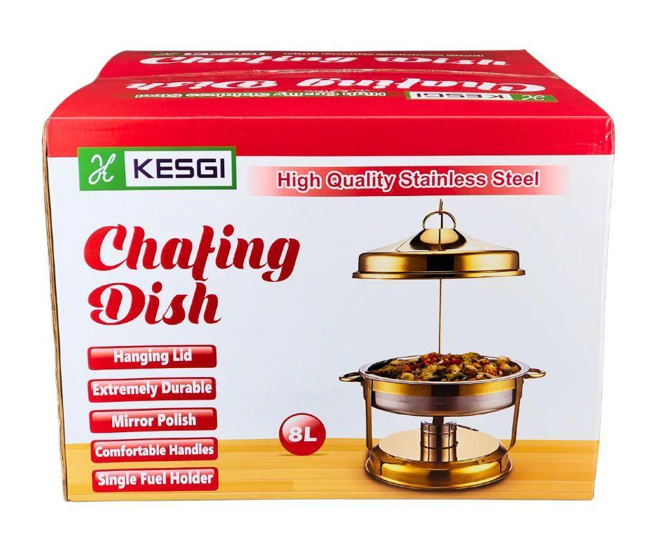 Kesgi - Chafing Dish Round - Hanging Cover - Gold - LS-RGH-8L - Image 2