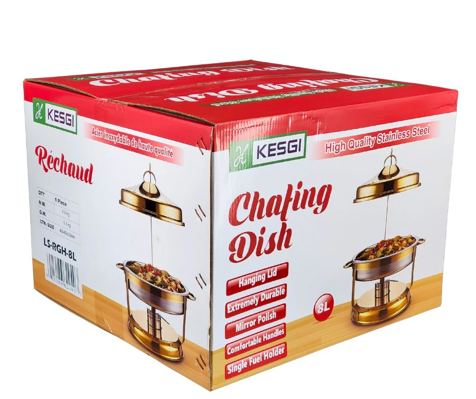 Kesgi - Chafing Dish Round - Hanging Cover - Gold - LS-RGH-8L - Image 3