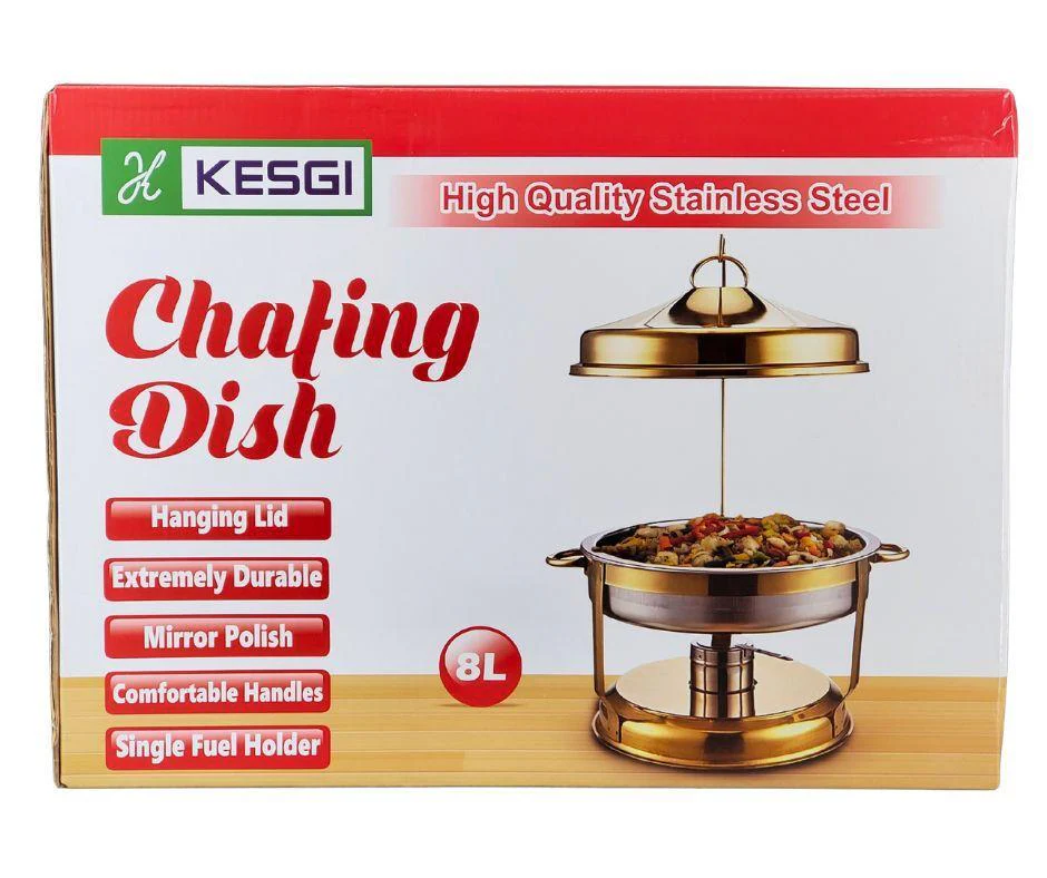 Kesgi - Chafing Dish Round - Hanging Cover - Gold - LS-RGH-8L - Image 5