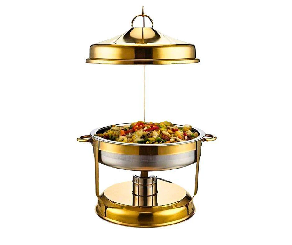 Kesgi - Chafing Dish Round - Hanging Cover - Gold - LS-RGH-8L - Image 6