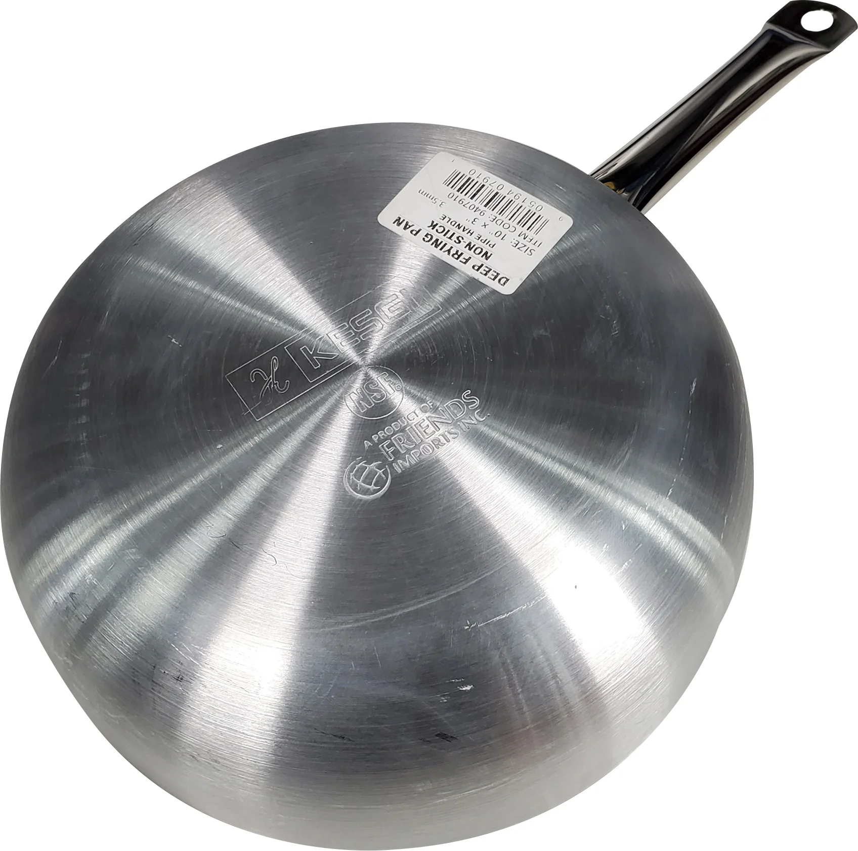 Kesgi - 10" Deep Fry Pan Non-Stick - Pipe Handle - Image 3