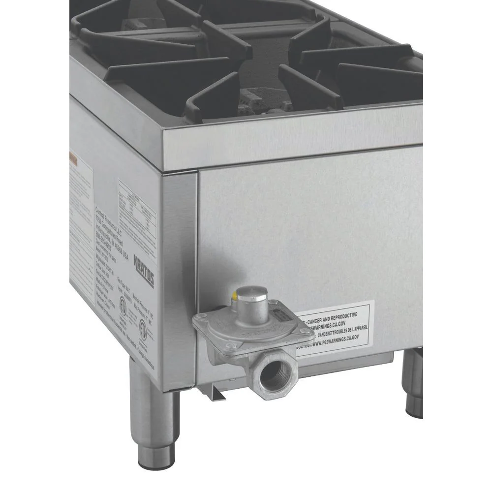 Kratos - Hot Plate 2 Burners SS 50K BTU 12"x30"x13.5" - Image 6